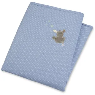 Sterntaler Schmusedecke Esel Emmi – Wattierte Baby und Kinder Kuscheldecke aus weichem Jersey mit schmusedeckeliebevoller Applikation – Perfekt zum Wärmen, Spielen und Kuscheln – 100x75x1 cm