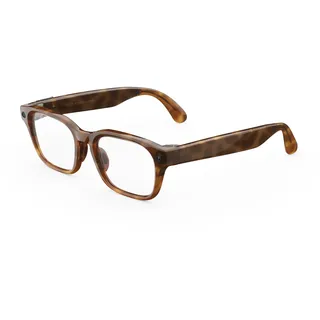 Meta Glasses, Adventurer AI Glasses Standard, Havana, Gläser: Transparent | Rechteckig, 12-MP-Kamera, Videos in 3K, 6 Mikrofone, Unisex, anpassbar, Brillenglasoptionen, Tech, Sonnenbrille, Bluetooth