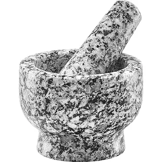Zeller Mörser und Stößel-Set Ø 9 x 6,5 cm Granit grau