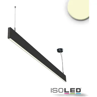 LED Hängeleuchte Linear Up&Down 600, 25W, prismatisch, linear- u. 90° verbindbar, schwarz, warmweiß - Schwarz
