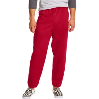Hanes Herren EcoSmart Sweatpantecosmart Ohne Taschen Hose, Rot Deep Red, XXL