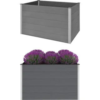 Garten-Hochbeet WPC 150x100x91 cm Grau - Grau