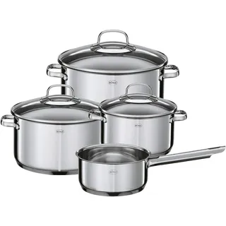 Rösle ELEGANCE Topf-Set 4-tlg. Kochtopf + Stieltopf + Glasdeckel