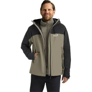 Jack Wolfskin 3-in-1-Funktionsjacke Herren Beige XL