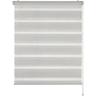 Schöner Wohnen Doppelrollo »Tilda« transparent Sichtschutz mit Bohren/ohne Bohren freihängend geklemmt, silberne oder weiße Rollo-Technik,