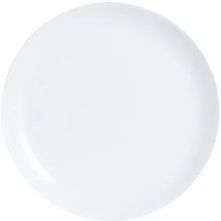 Luminarc Diwali Teller, flach, Opal, 25 cm, Weiß, 6 Stück