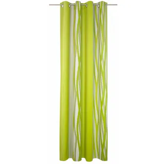 Vorhang WIRTH "Brooklyn" Gr. 2, grün, B:145cm H:180cm, Polyester, Gardinen, Vorhang
