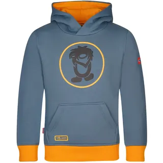 TROLLKIDS Troll Kapuzenpullover - Steel Blue / Black / Mango - 92 cm