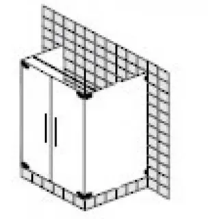 SPRINZ Achat R Plus Maßanfertigung U-Kabine mit Pendeltüren, Maße bis: 1000x1000x2000mm, AR19.2SOM, Duschkabine: Beschlagteile: Sonderoberfläche, Glasart: Kristall hell mit SpriClean und SpriMedical