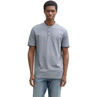 Tom Tailor Denim Herren Piqué Poloshirt mit Stehkragen