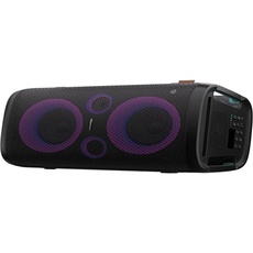 Hisense Party Rocker One, der Bluetooth-Lautsprecher mit Einer Leistung von 300 W, integrierter Tieftöner, Karaoke-Modus, integriertes kabelloses Ladepad, AUX-Eingang und Ausgang, USB