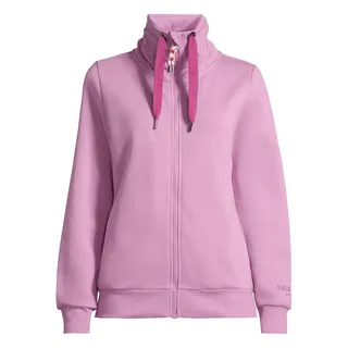 Sweatjacke SALZHAUT "Sweatjacke RACKELN - UNI", Damen, Gr. S, rosa (pale), Obermaterial: 80% Baumwolle CO. 20% Polyester PES., Sweatjacken Sweatjacke