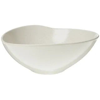 ASA 1221421 Cuba Crema Schale, groß, Stein, 27,50 x 27,50 x 13,50 cm, cremé