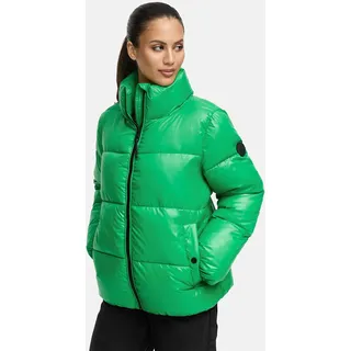 Winterjacke MARIKOO "Marikoo Hazalee Damen Winter Herbst Stepp Jacke N071", Kinder, Gr. L, grün (smaragd grün), Obermaterial: 100% Polyester PES., Jacken Winterjacke