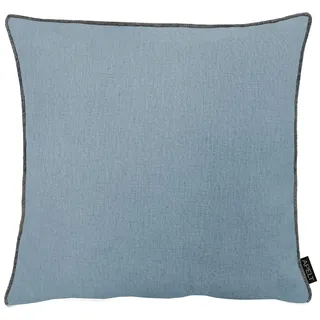 Dekokissen APELT "Stone", denim, unifarben, B:45cm H:10cm L:45cm, Mischgewebe, Dekokissen_Sitzkissen_Kissenhüllen, Dekokissen, inclusive Soft-Kissenfüllung 100% PES