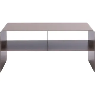 Kare Design Lowboard Lounge M, Grau, 90x37x44 cm, TV-Schrank, Sideboard, minimalistisches Design, 2 Fächer, Stahl, Industrial, Modern, Wohnzimmer
