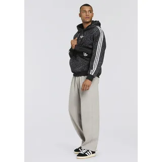 Sporthose ADIDAS ORIGINALS "ESS OPEN PT", Herren, Gr. L, N-Gr, grau (medium grau heather, weiß, normal, gr.), Obermaterial: 70% Baumwolle, 30% Polyester, Hosen Sporthose