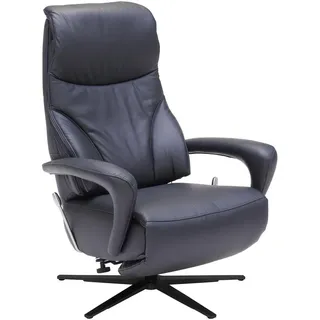 Dieter Knoll Relaxsessel , Schwarz , Metall , Echtleder , 75x106x88 cm , Goldenes M , Fußauswahl, Lederauswahl, Stoffauswahl, Relaxfunktion, Herz-Waage-Funktion , Wohnzimmer, Sessel, Ledersessel