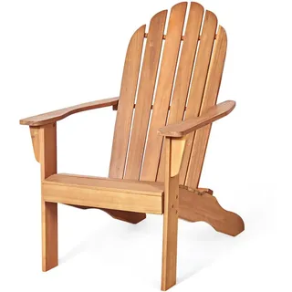 Costway Adirondack-Gartenstuhl 88 x 88 x 103 cm beige/weiß