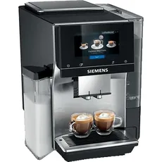 Siemens TQ713D03 Kaffeevollautomat (Edelstahl, Ceram Drive Mahlwerk aus Keramik, 19 bar, integrierter Milchbehälter)