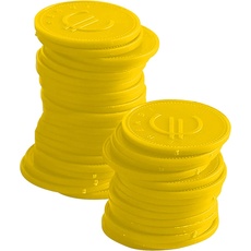 Bild Pfandmünzen, gelb ø25mm, ABS Kunststoff