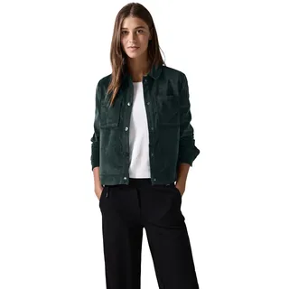 CECIL Damen B212236 Kurze Cordjacke, fir Green, XXL