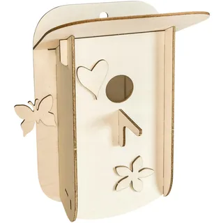 Peter Bausch GmbH & Co. KG Pebaro 878L Holzbausatz Nistkasten Lasercut, 3D Puzzle, Holzpuzzle