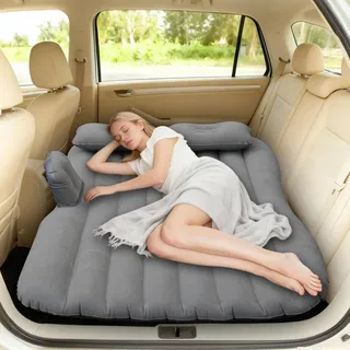 Icelus Auto Matratze SUV Luftmatratze with Luftpumpe 138 * 88 * 15 cm Aufblasbare Camping Kombi Luftbett für Auto Rücksitz Dickere Kofferraum Matratze Bett für Camping Outdoor Traveling