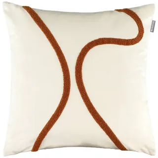 Musterring Kissenbezug Waves 45 x cm Polyester Off White