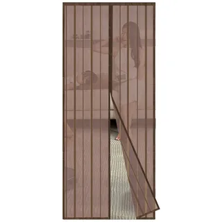 Sekey Fliegengitter Tür 140 x 240 cm Braun