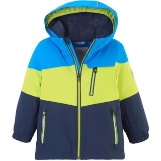 KILLTEC Unisex Fisw 3 Mns Jckt Skijacke Funktionsjacke mit Kapuze und Schneefang, neon blue, 86-92 EU