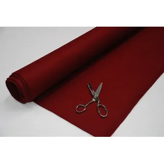 3 mm Dick Acryl Filz Fries Poker Stoff Weinrot - weinrot, 1Mtr - 150cm x 100cm