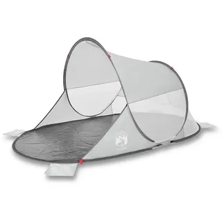 vidaXL Strandzelt Grau Pop-Up Wasserdicht