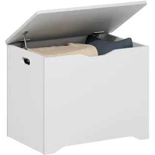 Furinno Basic Spielzeugkiste Aufbewahrungskiste für Eingangsbereich Wohnzimmer Weiß