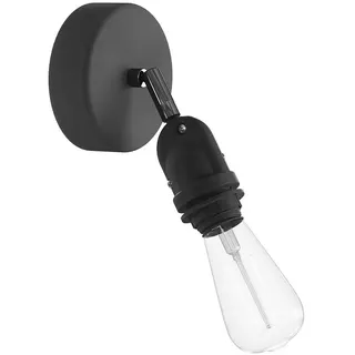 Creative Cables Mit Bulb Fermaluce Eiva Schirm Mit Drehgelenk Rosette Und Wasserdichter Ip65-lampenfassung - Black - One Size