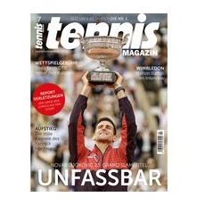 Tennis Magazin Juli 2023 Zeitschrift, grau