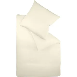 Colours Interlock Jersey Bettwäsche Creme 155 x 200 cm - Creme