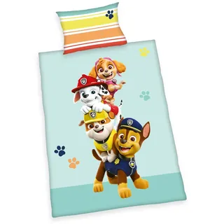 Herding Paw Patrol ¦ mehrfarbig - Maße cm B: 100 x 135cm, Mit Knopfverschluss, 100% Baumwolle/Flanell