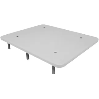 Duérmete Online - Super verstärkt, 3D-Polsterung, hohe Stabilität mit 5 Querstangen und 6 Metallbeine mit 27 cm, 90 x 190, Weiß