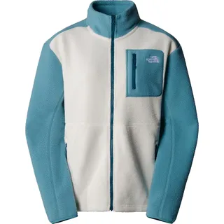 The North Face NF0A88429IE1 Women’s Yumiori Full Zip Sweatshirt Damen White Dune/Algae Blue/M Größe L