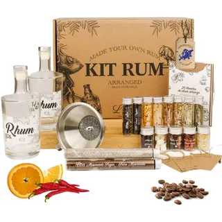 L&G® – Rum Infusionsset | Perfektes Set für einzigartige Cocktails und DIY-Rumkreationen | Geschenk für jeden Anlass