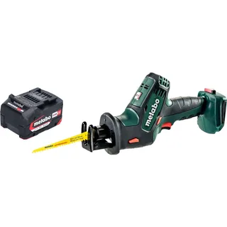 Metabo Metabo, SSE 18 LTX Compact Akku Reciprosäge Säbelsäge, 18 V 13 mm + 1x Akku 4,0 Ah - ohne Ladegerät