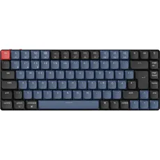 Bild von K3 Pro, 75% TKL, blaugrau/schwarz, LEDs RGB, Gateron LOW PROFILE 2.0 RED, hot-swap, USB/Bluetooth, DE (K3P-H1-DE)