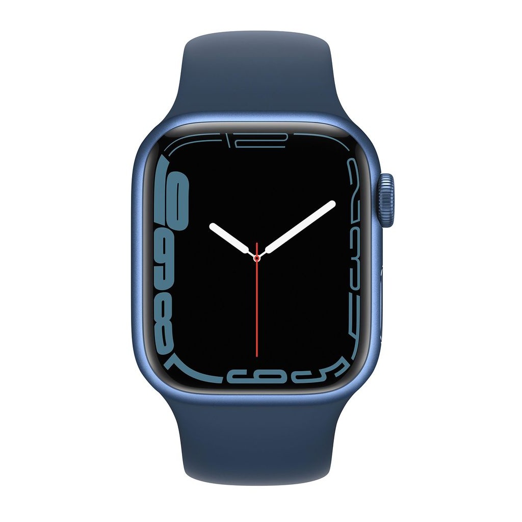 Bild von Watch Series 7 GPS + Cellular 41 mm Aluminiumgehäuse blau, Sportarmband abyssblau