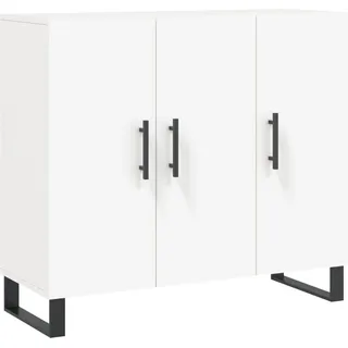 Sideboard Weiß 90x34x80 cm Holzwerkstoff - Weiß