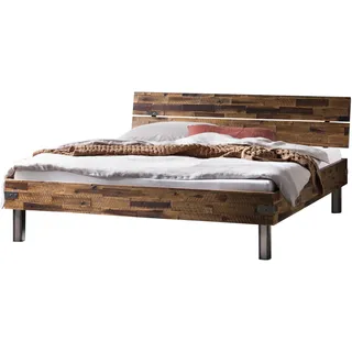 Hasena Duno Massivholzbett Akazie Vintage Eisen