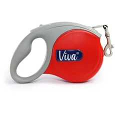 Ancol Viva Klebeband, einziehbar, 5 m, Rot