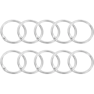 QUARKZMAN 24 Stück Duschvorhang Ringe - Gardinen Ringe aus Kohlenstoffstahl31mm Innendurchmesser Rund Vorhang Ringe Duschvorhang für Fenstervorhang Bettvorhang Duschvorhang, Silber