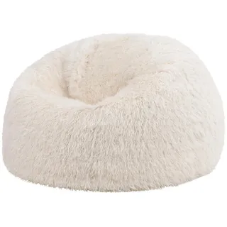 I.C.O.N. icon Sitzsack Weiß, Kunststoff, 1-Sitzer, 85x50x85 cm, Hergestellt in Deutschland, Wohnzimmer, Hocker, Sitzsäcke, XXL Sitzsäcke