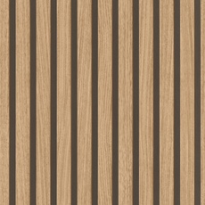 Rasch Tapete 499322 - Braune Vliestapete mit Holz-Optik, 3D-Paneele im modernen Skandi Look, Lamellenwand aus der Kollektion Factory V